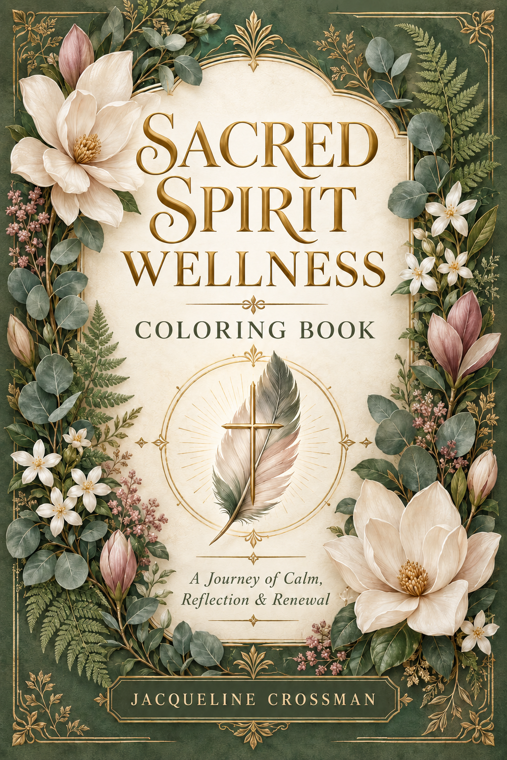 Sacred Spirit Coloring Book front cover